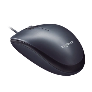 Logitech M90 Wired USB Mouse (Black)