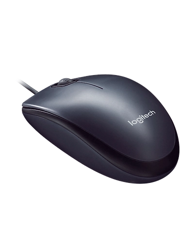 Logitech M90 Wired USB Mouse (Black)-M90