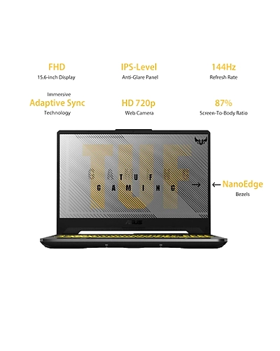 ASUS TUF GAMING A15 FA566IIHN228T Laptop (AMD Ryzen 5 Processor/8GB RAM/512GB SSD/4GB Graphics/15.6 (39.62cm)/Windows 10 Home)-1