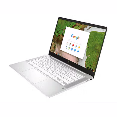 HP Chromebook 14a-na0002TU Intel N4020 / 4 GB / 64GB SSD + 100GB Cloud + 256GB expandable / 14 Inche / Intel HD Graphics / Chrome OS, G-suite, MSO apps / Island KBD, Google Assistant-1