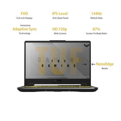 Asus TUF A15 FA566IH-HN146T (990NR03Z1-M02650) Ryzen 5 Windows 10 Home Gaming Laptop (8GB RAM, 512GB SSD, NVIDIA GeForce GTX 1650 + 4GB Graphics, 39.62cm, Fortress Grey)-2