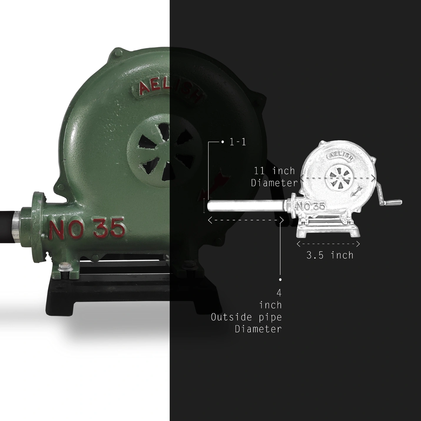 MANUAL AIR BLOWER FORGE NO.35-2