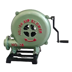 Hand Crank Blacksmithing Forge Blower, Cast Aluminum Manual Mini Blower no  35