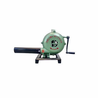 active hand crank blacksmithing forge blower, cast aluminum manual mini blower no 18