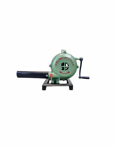 Hand Crank Blacksmithing Forge Blower, Cast Aluminum Manual Mini Blower no 18-4