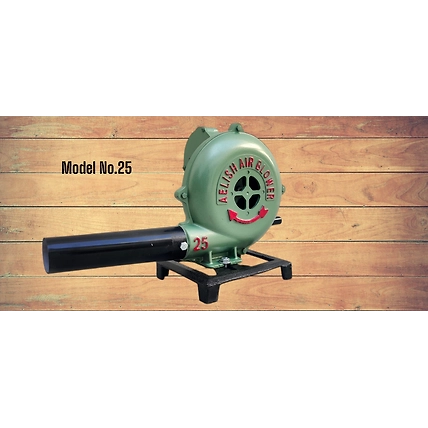Hand Crank Blacksmithing Forge Blower, Cast Aluminum Manual Mini Blower no 25-5