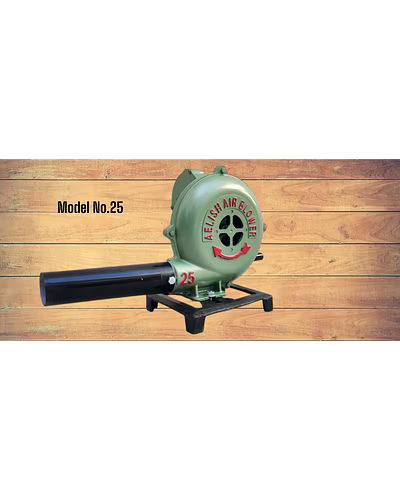 Hand Crank Blacksmithing Forge Blower, Cast Aluminum Manual Mini Blower no 25-1