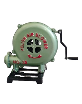 Hand Crank Blacksmithing Forge Blower, Cast Aluminum Manual Mini Blower no  35