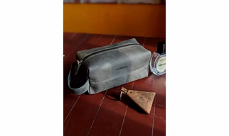 Leather Travel Toiletry Pouch