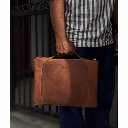 slim leather laptop sleeve briefcase