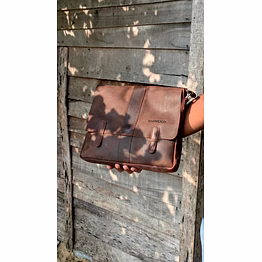 heritage leather satchel messenger bag