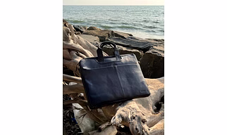 Executive Leather Laptop Briefcase