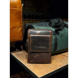 vintage leather crossbody sling bag