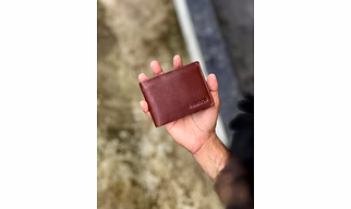 Slim Brown Leather Wallet