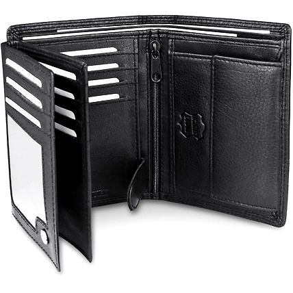 leather coat wallet