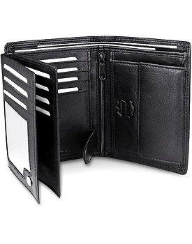 leather coat wallet