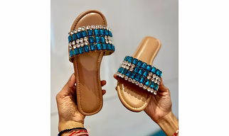 Women shoes rahinestone beaded shoes