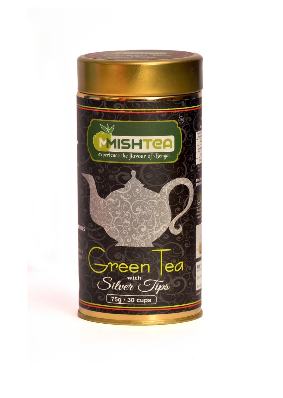 MMISHTEA Green Tea with Silver Tips (Tin Caddy Box) 75 grams-1002057-b12a8ab0