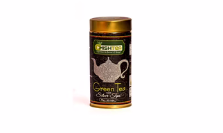 MMISHTEA Green Tea with Silver Tips (Tin Caddy Box) 75 grams