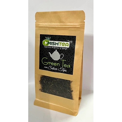 MMISHTEA Green Tea with Silver Tips (Tin Caddy Box) 75 grams-180-3