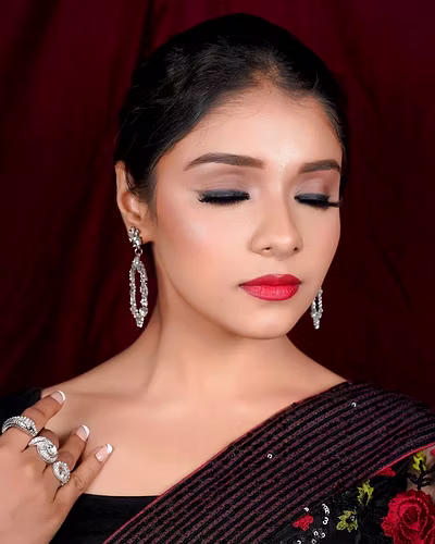 Heavy Soft Net Saree with Sequins Embroidery With Blouse Piecs-2
