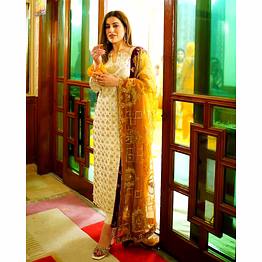 ynf faux georgette suit with sequence embroidery - m, l, xl, xxl - free size pants