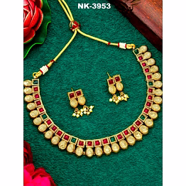 ynf exquisite bridal jewellery set - intricately designed with diamonds and gems