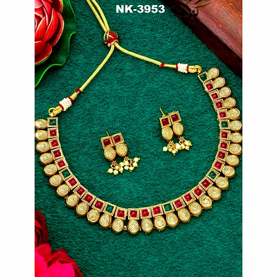 ynf exquisite bridal jewellery set - intricately designed with diamonds and gems