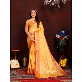 ynf zari weaving adorned katan silk saree with blouse piecs