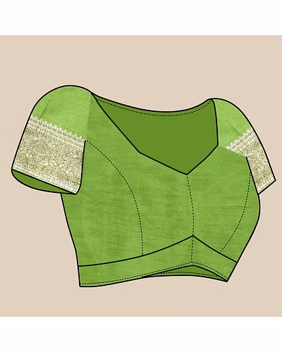 Soft Silk Saree with Rich Zari Weaving Pallu and Border, Silk Weaving Blouse Piece-Pista-4