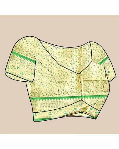 Soft Silk Saree with Zari Weaving Design &amp; Rich Zari Pallu-Lemon Yellow-5