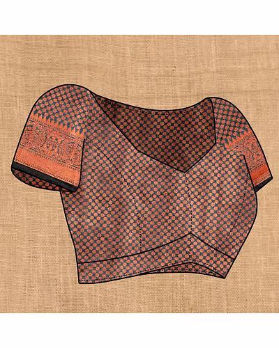 Soft Katan Silk Saree with Copper Zari Weaving Design and Rich Zari Pallu-Black-5