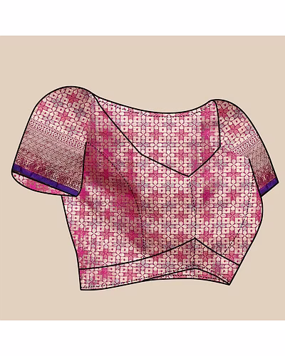 Soft Silk Saree with Rich Zari Weaving, Zari Border, Tessels, and Silk Blouse Piece-Firozi-5