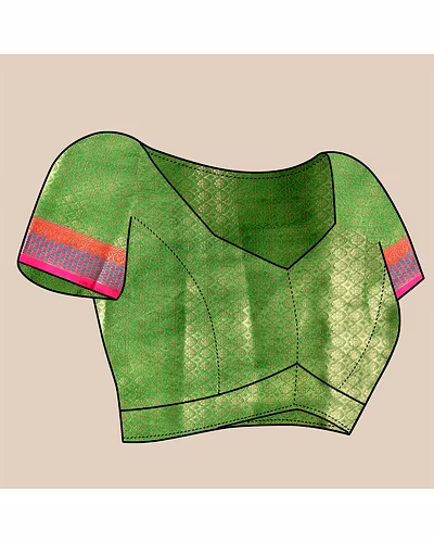 Soft Kanjivaram Silk Saree with Rich Zari Weaving and Tassel-Embellished Pallu-Pink-5