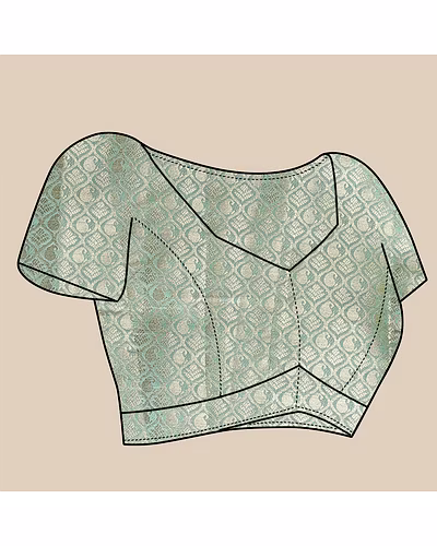 Soft Cotton Saree with Rich Zari Weaving Pallu, Contrast Border, and Silk Blouse Piece-Rama-5