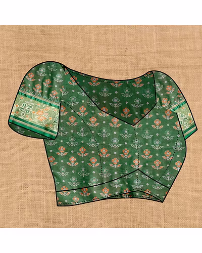 Soft Patola Silk Saree with Meenakari Zari Motifs, Rich Pallu, and Silk Blouse Piece-Pink-5