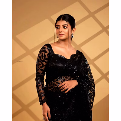 ynf soft net saree with c pallu sequins embroidery work and net sequins blouse