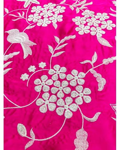Japanese Satin 3-piece Set with Sequences and Cutwork-Rani-L-5