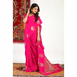 ynf kanchipuram pure silk handloom saree with gold jari blouse
