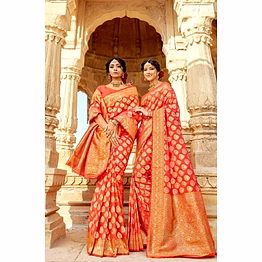 ynf kanchipuram pure silk handloom saree with silver and gold jari