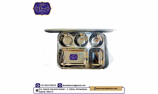 STAINLESS STEEL 5 IN 1 COMPARTMENT PLATES