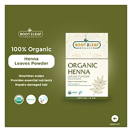 Root2leaf Organic Organic Henna Leaves Powder