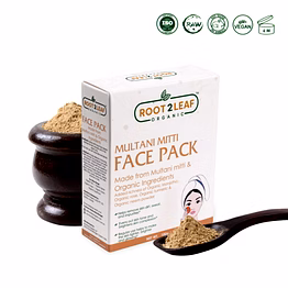 root2leaf organic natural multani mitti face pack