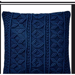 handmade macrame cushion cover