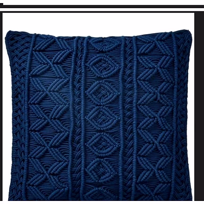 handmade macrame cushion cover