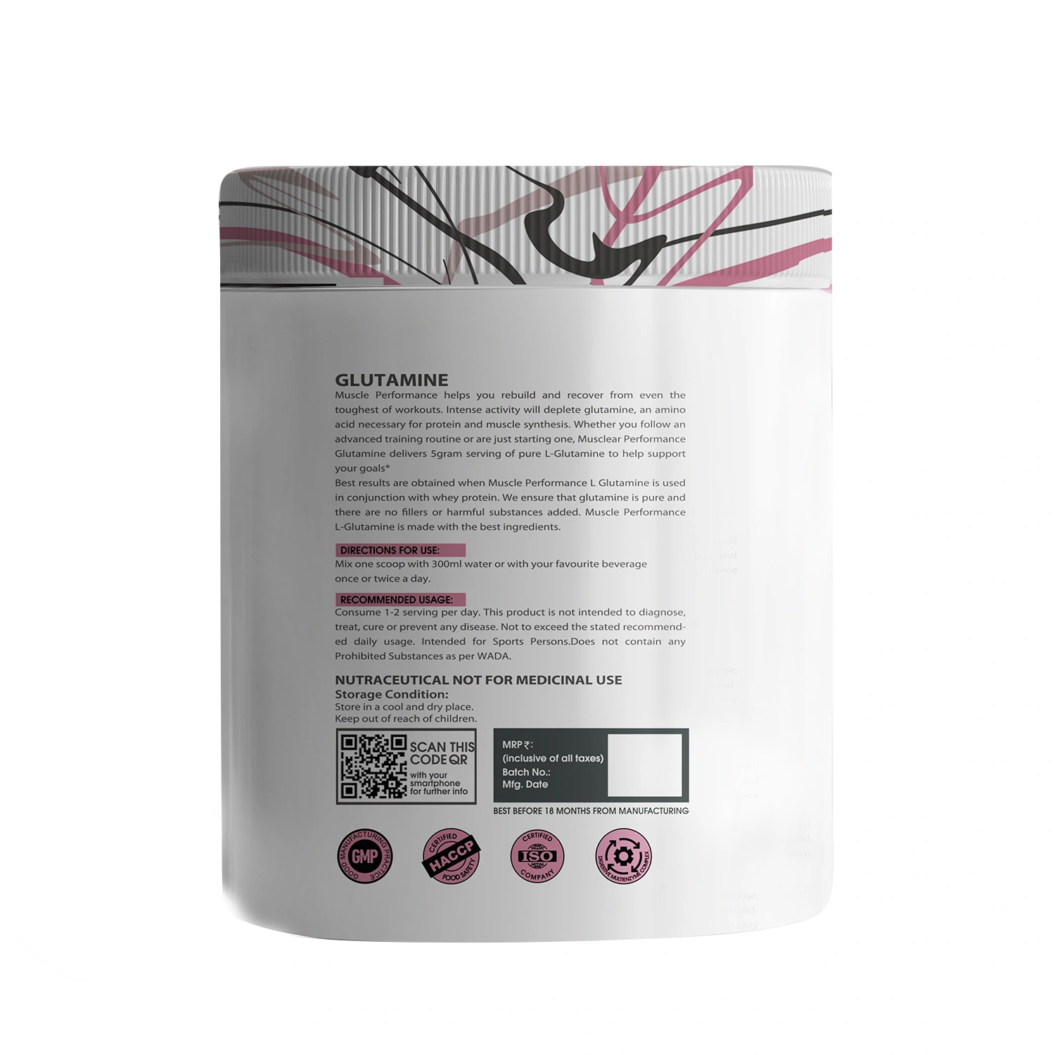 Muscle Performance Glutamine Powder-2