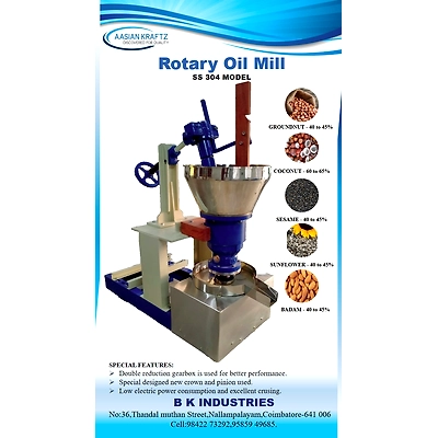 Aasian kraft Rotary oil mill