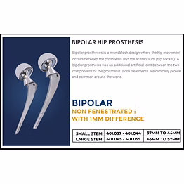 orthotech india pvt ltd bipolar non fenesrtated