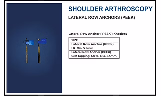 LATERAL ROW ANCHORS (PEEK)