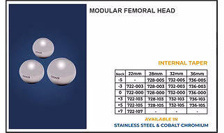 MODULAR FEMORAL HEAD